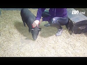 Une femme et son chien dans une vidéo de zoophilie choquante