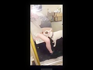 Bestiality: a woman and a dog in a shocking video