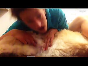 Video intimo con un cane