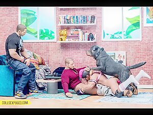 Dollsexposed: Una experiencia prohibida con un Rottweiler - Video de sexo bestial