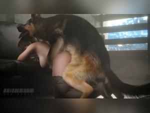 baise sauvage : claire s'abandonne à son chien