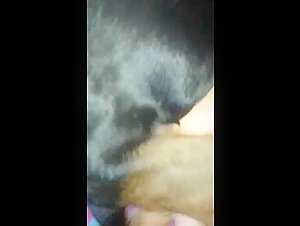 Amateur woman and her dog: a zoophilia video not to be missed