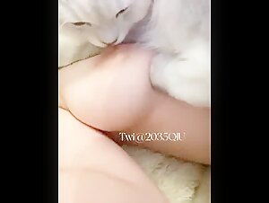 Bestiality sex video with a cat