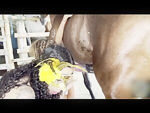 Bestiality video with a horse