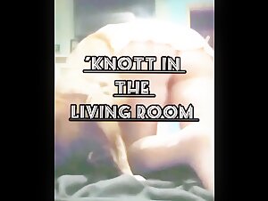 Sex scene with a pitbull dog in the living room