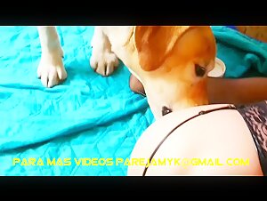 Karen y su perro - Un impactante video de sexo bestial