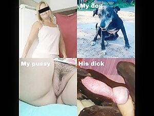 Des filles chaudes et des chiens dans des vidéos de bestialité hardcore