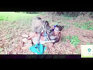 Mujer y perro en el jardin: un impactante video de bestialidad