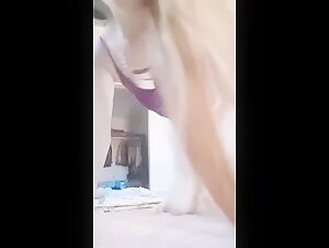 Blonde and Dog: An Explicit Sexual Encounter on Video