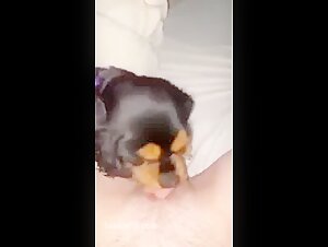 Dog sex video: woman satisfied by dog