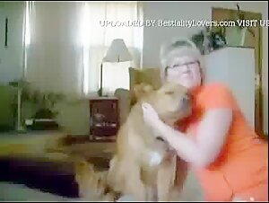 Mature woman and her dog: a bestial and intimate relationship