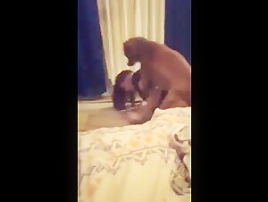 Femme mature et chien : une vidéo de zoophilie choquante