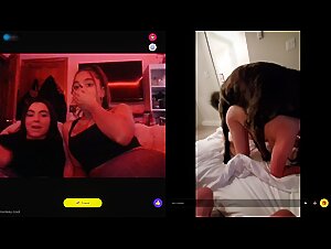 Webcam adolescente che annoda l'estrerazione