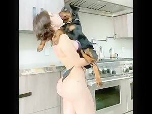 Sex video with a dog: a teen in all her states - ChezCathy - Extreme Sex Taboo   