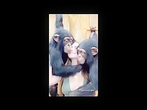 Instagram Model and Monkey Share Intimate Moment