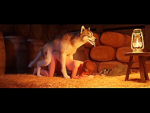 Watch this sexy animalistic video with dogs pornozoo video